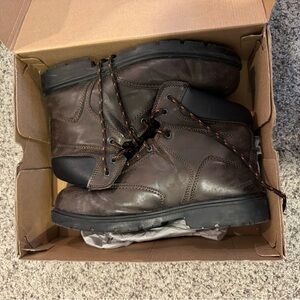 Men's Brown Steel Toe Boots